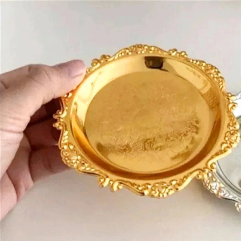 Decorative Tray, Suitable for Interior Decoration, Jewellery Display, Cake Tray, Fruit Tray and Photography Accessories