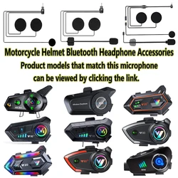 Motorcycle Helmet Bluetooth Headset Intercom Microphone Universal Accessories Full Helmet Half Helmet 3/4 Helmet Microphone