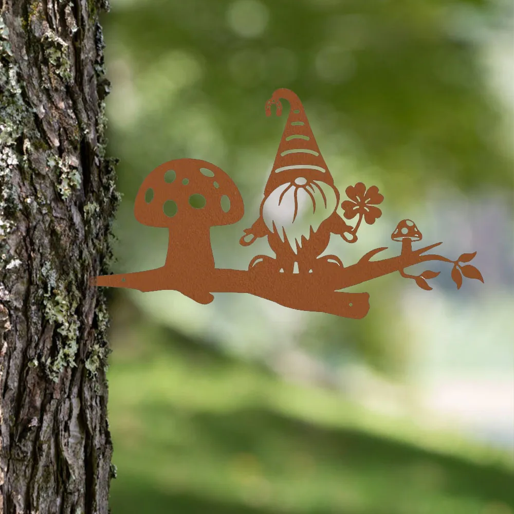 Metal Branch Gnome Decor for a Magical Garden Party