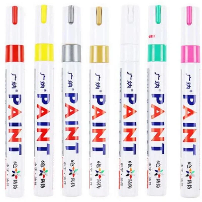 Universal Waterproof Marker Pen Car Tyre Tire Tread Rubber Metal Permanent Paint Markers Pen