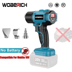 Cordless Heat Gun Wind Speed Optional Temperature adjustment With LED Temperature Display Cordless Hot Air Gun(No battery)
