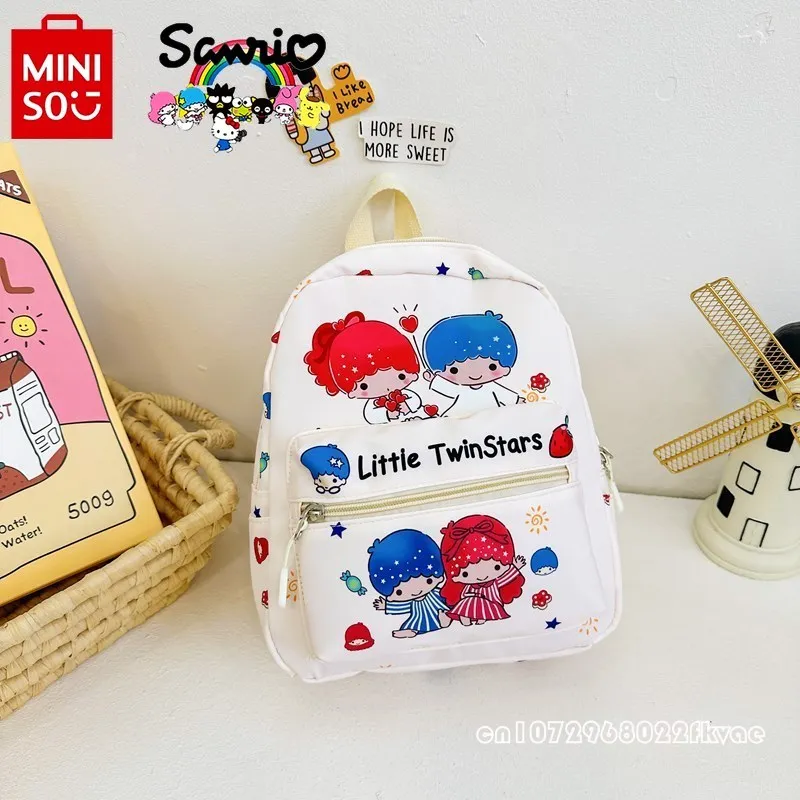 Bolsa escolar de estudante Miniso-Sanrio, mochila infantil, desenho animado, multifuncional, menina saída, alta qualidade, elegante