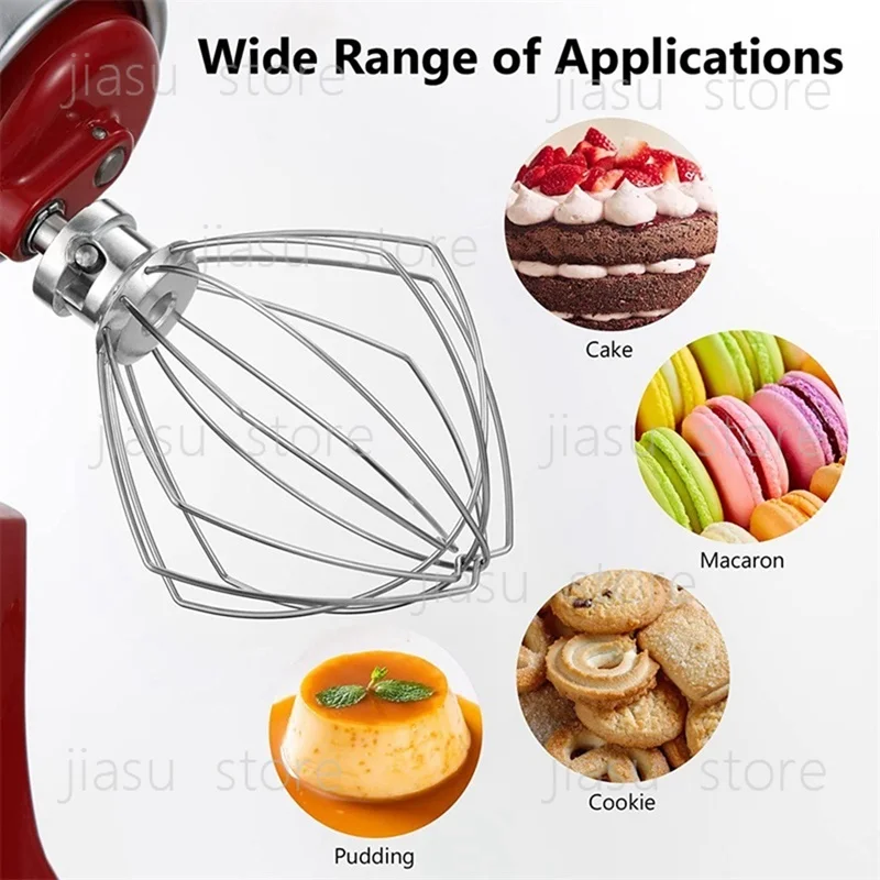 Mixer Aid Attachment Parts Accessories Fit For Kitchenaid 5 Quart Stand Mixer K5WW Wire Whip& 5K7SDH Dough Hook&Mixer Aid Paddle