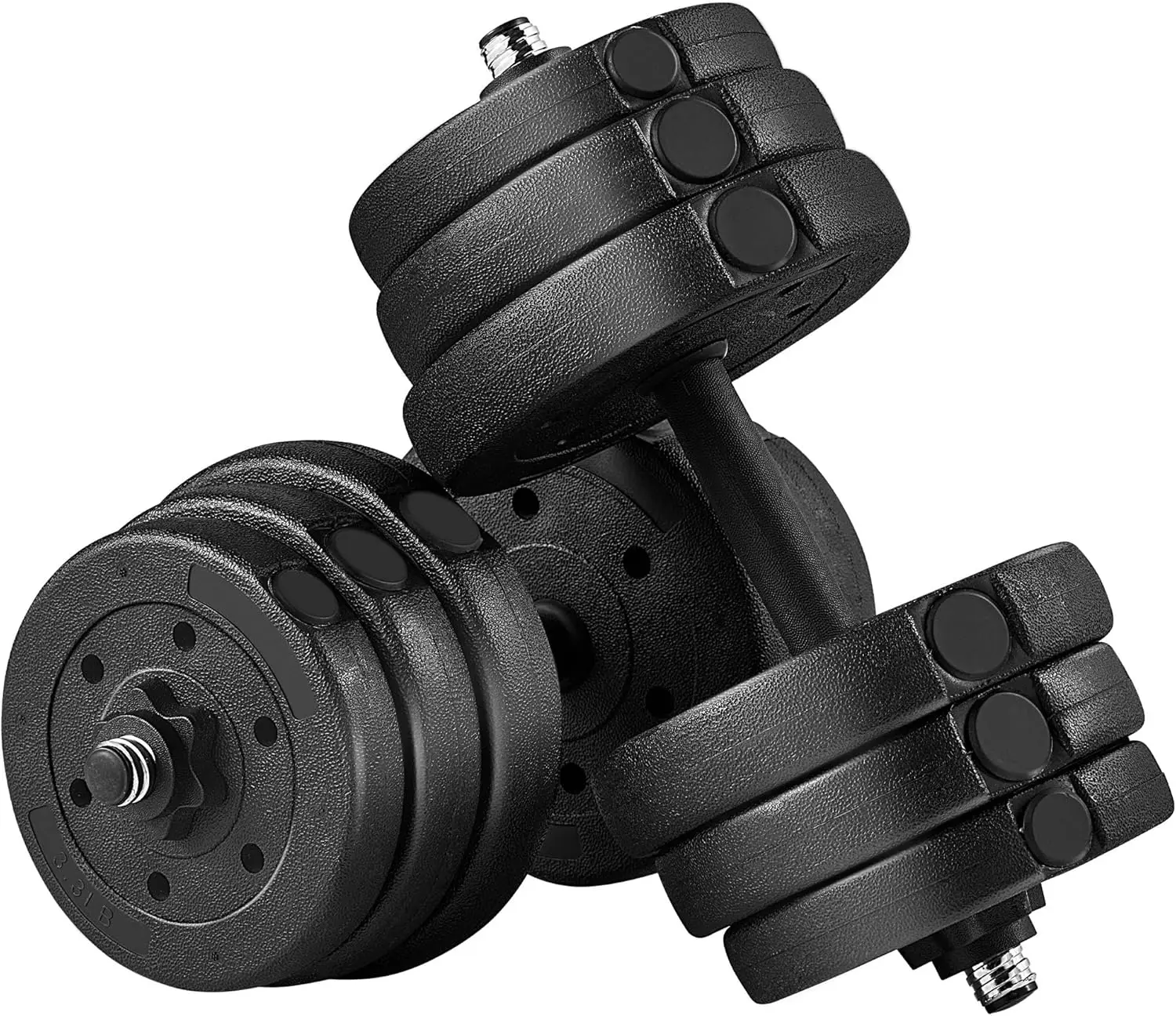 

Adjustable Dumbbells Weight Set Dumbbell Weights Exercise & Fitness Equipment w/ 4 Spinlock Collars for Women & Men Home Gym Str