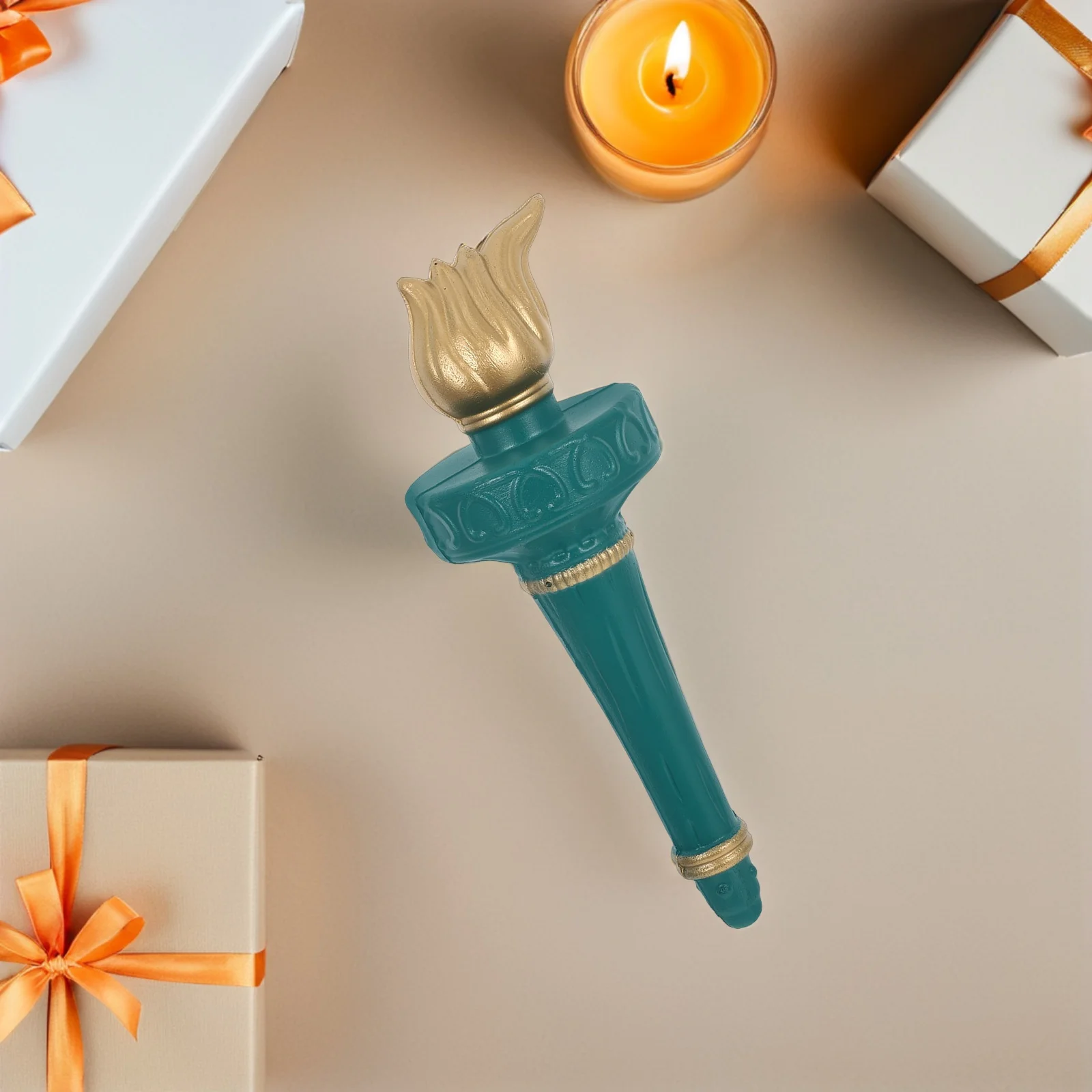 

Statue Of Liberty Torch Prop For Cosplay Halloween Party Decorative Accessory Lightweight Handheld Costume Piece