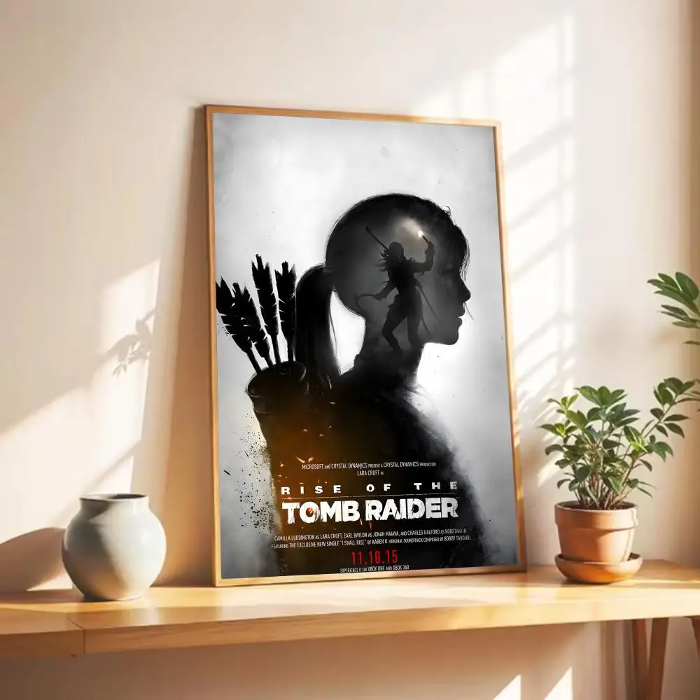 لعبة T-Tomb Raider Lara ملصق جدار الفن طباعة ملصق ديكور جدارية ديكور المنزل هدية غير المؤطرة