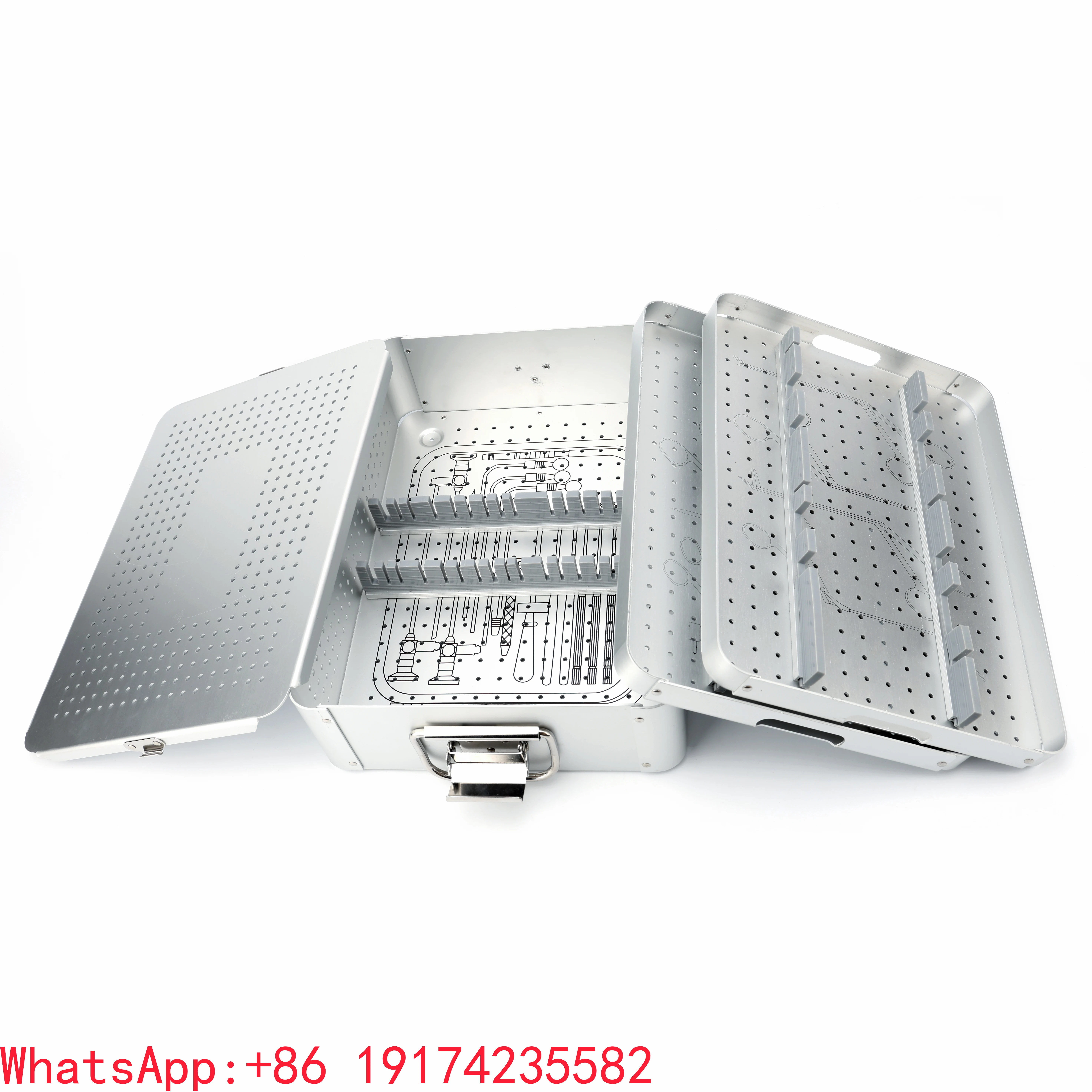 

Manufacturing Stainless Steel Arthroscopy Instruments Aluminum Sterilization Box, Arthroscopic Sterilization Box