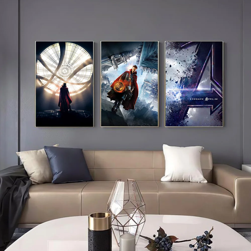 مينيسو مارفل الأبطال الخارقين الرجل العنكبوت الرجل الحديدي هالك غرفة المعيشة غرفة نوم ديكور ملصق فني جدار جدارية قماش اللوحة الطباعة #5