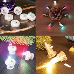 50pcs Individual DIY Small LED Lights Keychain Kit Crafts Mini Battery Powered Handmade Cordless Glow Party Decor