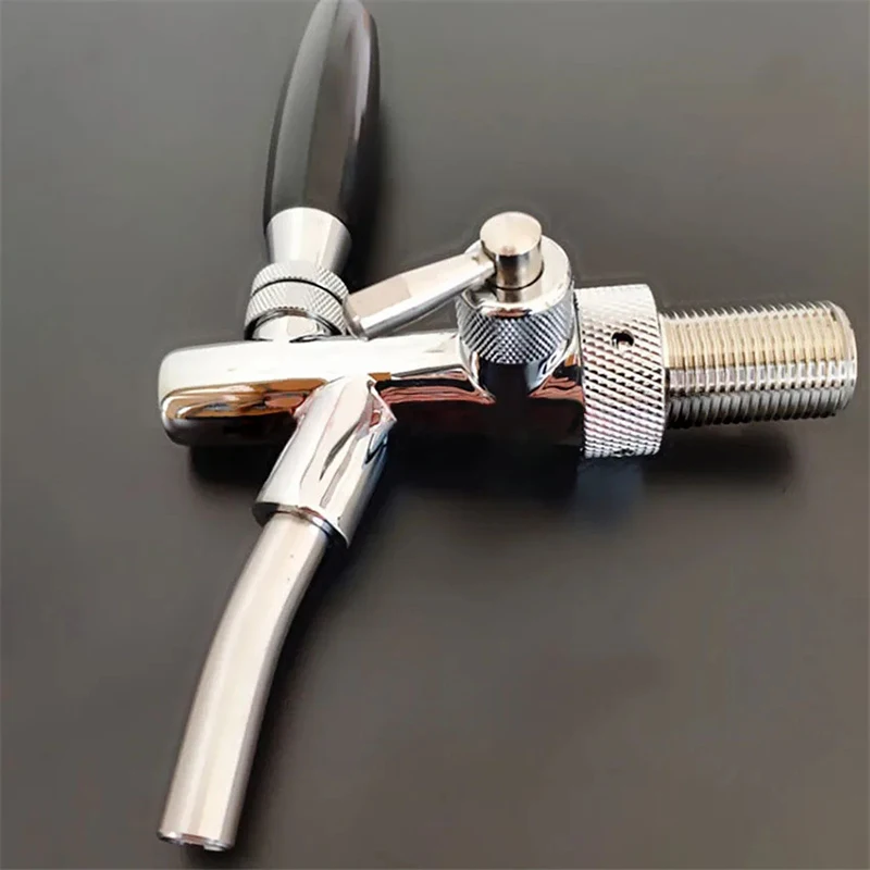 Adjustable Flow Draft Beer Tap Disconnect Stainless Steel Flow Control Beer Faucet Homebrew Kegerator,Beer Head Faucet