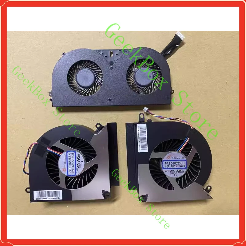 MS-17H1 ВЕНТИЛЯТОР ЦП графического процессора DC12V 1,2A для MSI GT76 RTX2080 PABD18525BH N424 N423 N422