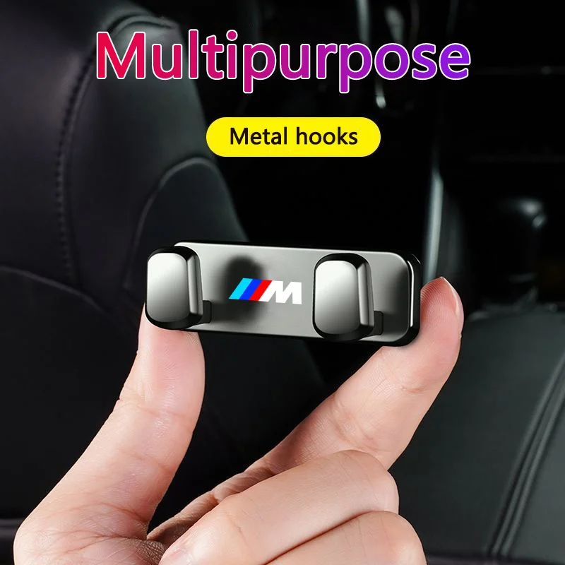 

Zinc Alloy Car Storage Hooks Interior Accessories For BMW 1 3 5 7 Series M Performance X1 X3 X4 X5 F10 F15 F20 F30 M3 M4 E34 E46