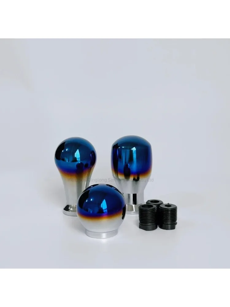 

Спортивная гоночная синяя титановая головка переключения передач, универсальный материал из алюминиевого сплава для выпечки, подходит для моделей Handa