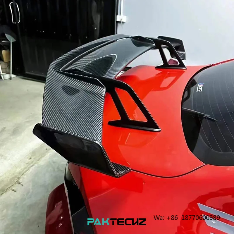 Paktechz Dry Carbon Fiber Body Kit Adjustable Trunk Spoiler Rear Wing for BMW M2 G87