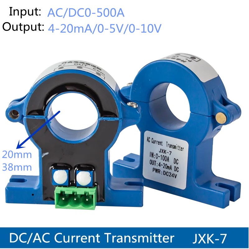 Salão Transdutor do Sensor Atual Núcleo Rachado 0500a C.c. da C.a. 20 mm Furo 010v 420ma Transmissor Atual Rs485