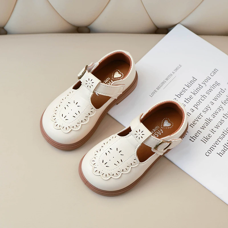 Baby Children's Leather Shoes Four Seasons Models Brown Soft Boys Girls Baby Casual Shoes Beige Fashion Kid Baby Walking Shoes