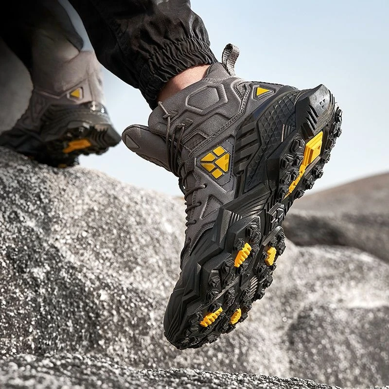 Echte Rax Mid-High Top Wanderstiefel Verschleißfeste Outdoor-Wanderstiefel