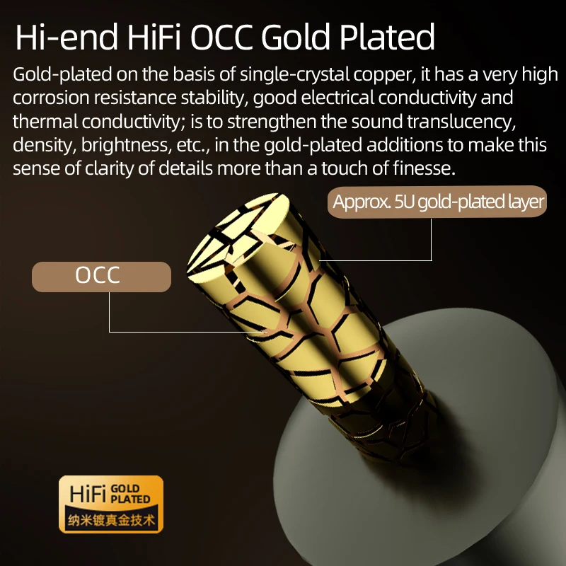 HiFi Balanced 4.4mm to 2RCA Cable for Headphone Speaker Amplifier OCC Gold Plated Y Splitter 4.4 to 2RCA Audio Cable