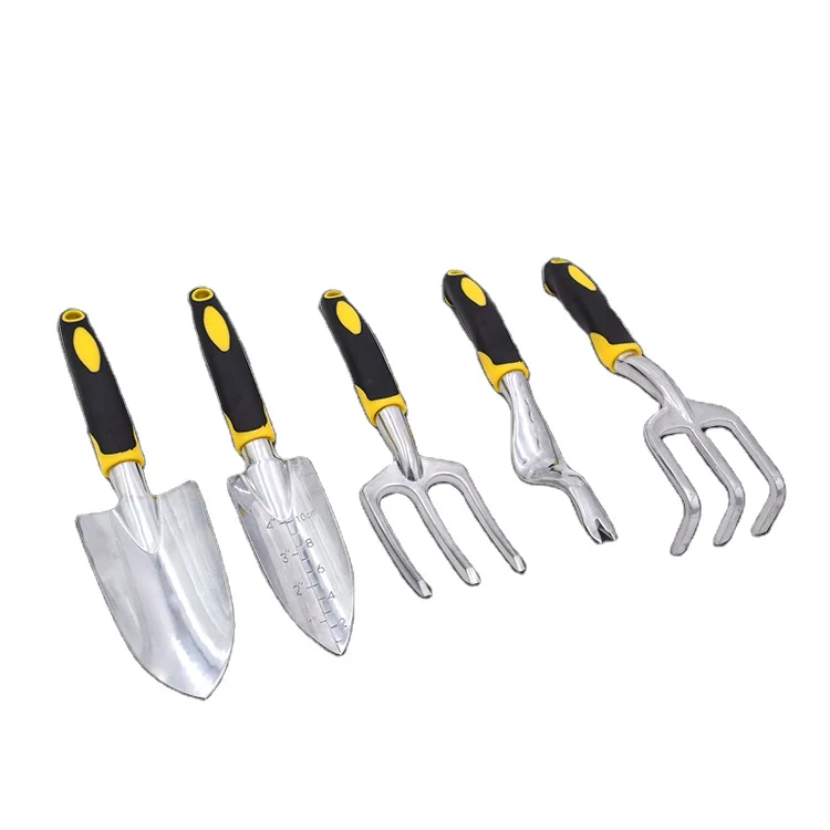 CROWNMAN Garden Tools Industrial Grade Aluminium Alloy head and TPR handle garden hand Trowel/Shovel/Cultivator/Fork /Weeder