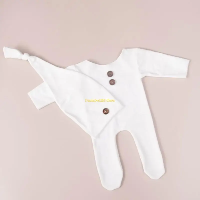 

WXTD 2PCS Новорожденный Фотография реквизит для детского костюма фото шляпа боди для девочек мальчиков