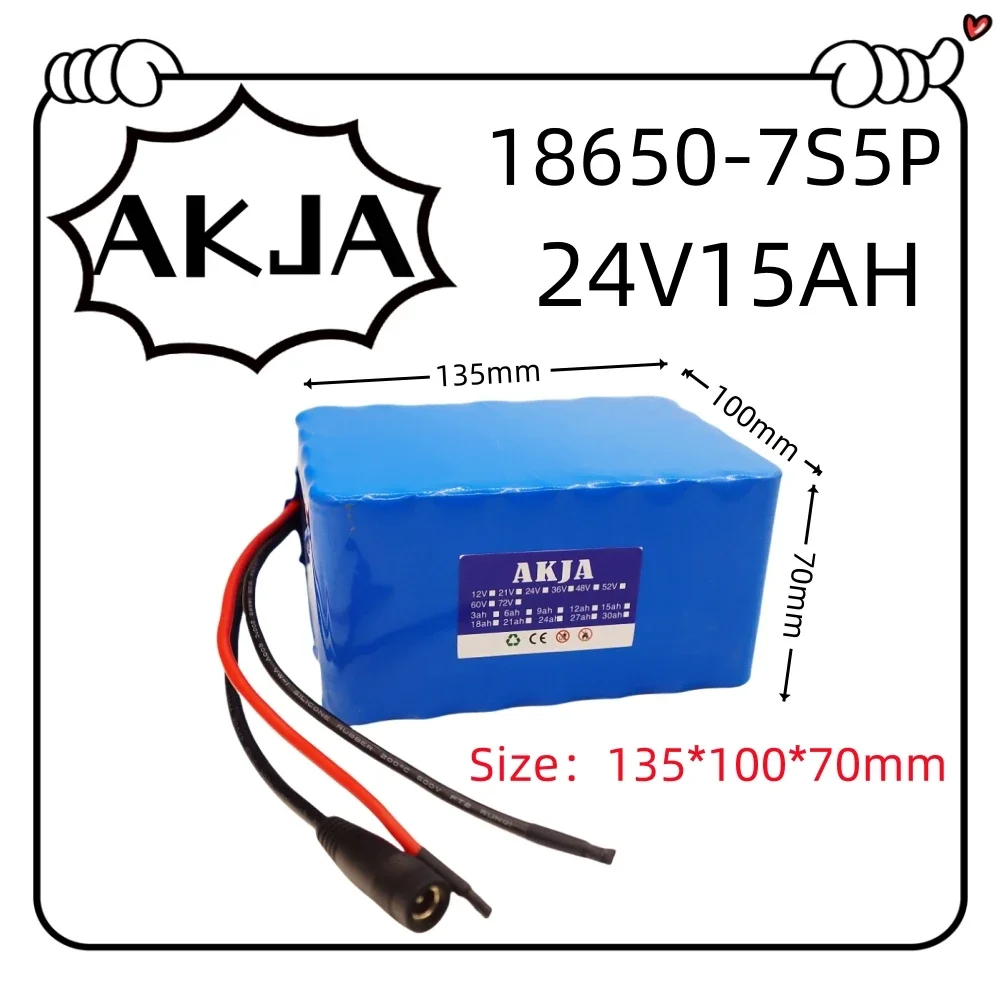 Air fast transportation18650lithium battery pack 24V29.4V battery7S5P15AH suitable for 250-2000W motor new full capacity+charger