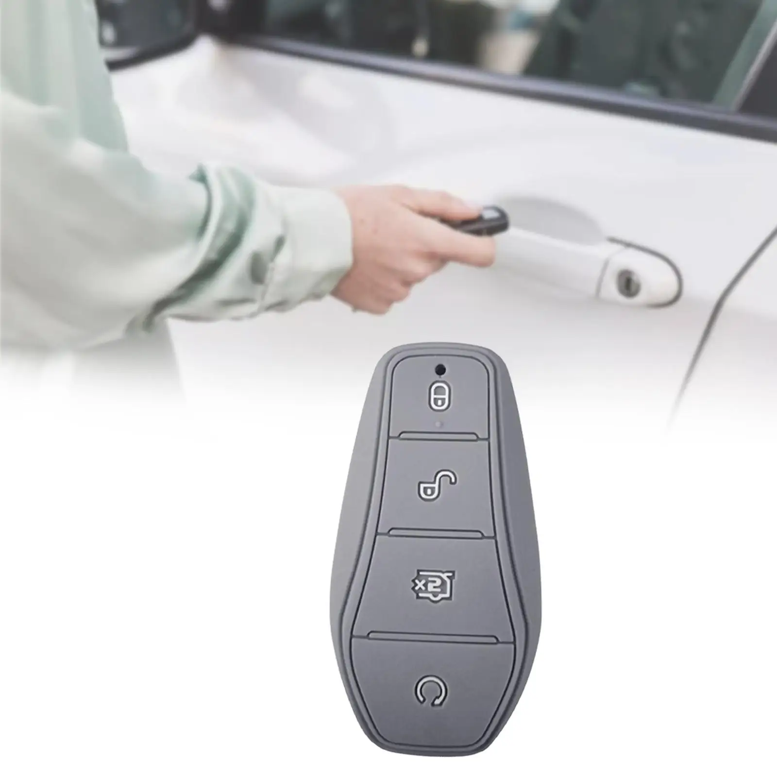 Silicone Car Cover By Byd Atto Soft And Elastic For No Blocking Signal Case Key 360° Protection Remote Key Holder