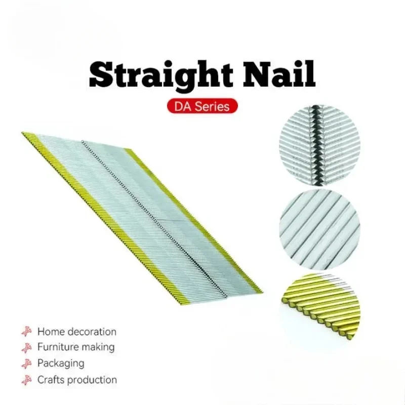 Upholstery Nails 15 Gauge 34 Degrees  Collated Angled Brad Finishing Nails Electro Galvanized for Installing and Moldings