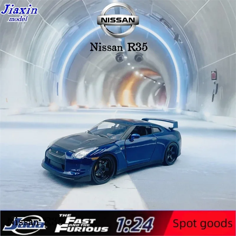 

JADA 1:24 Nissan GTR R35 Paul игрушечный автомобиль из сплава литой и игрушечный автомобиль модель миниатюрной модели автомобиля в масштабе игрушки для детей