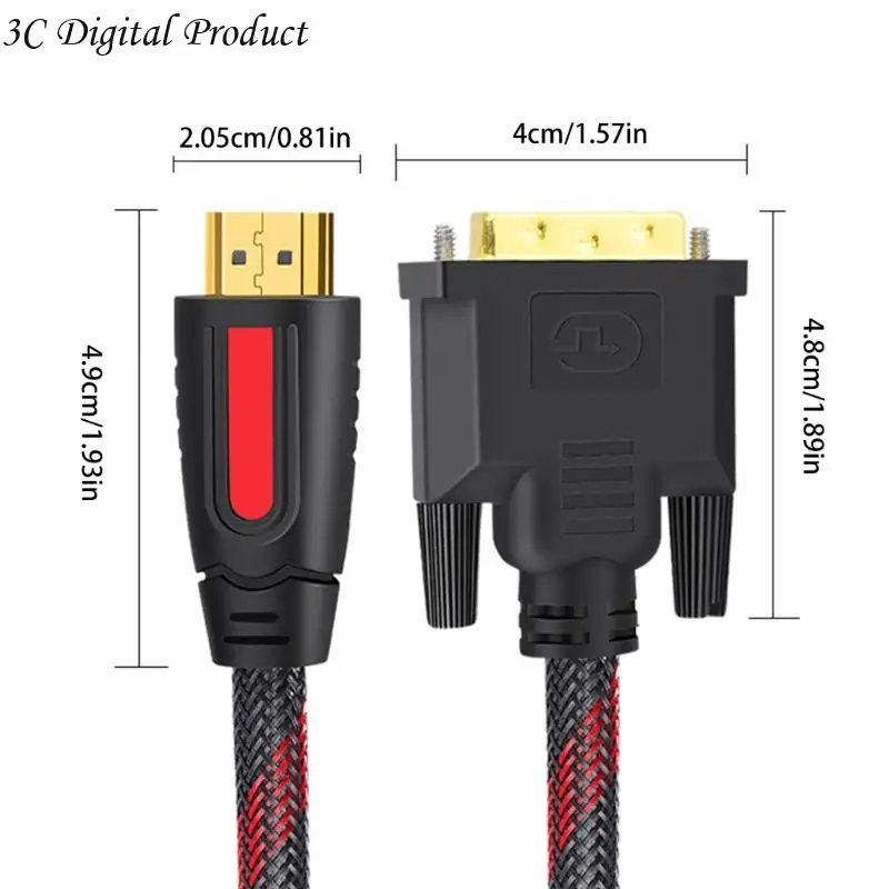 HD4K HDTV-совместимый с DVI ДИБКИЙСКИЙ КАБЕЛЬНЫЙ КАБЕР КАБЕЛА 4,92 фута для проекторов Q84A