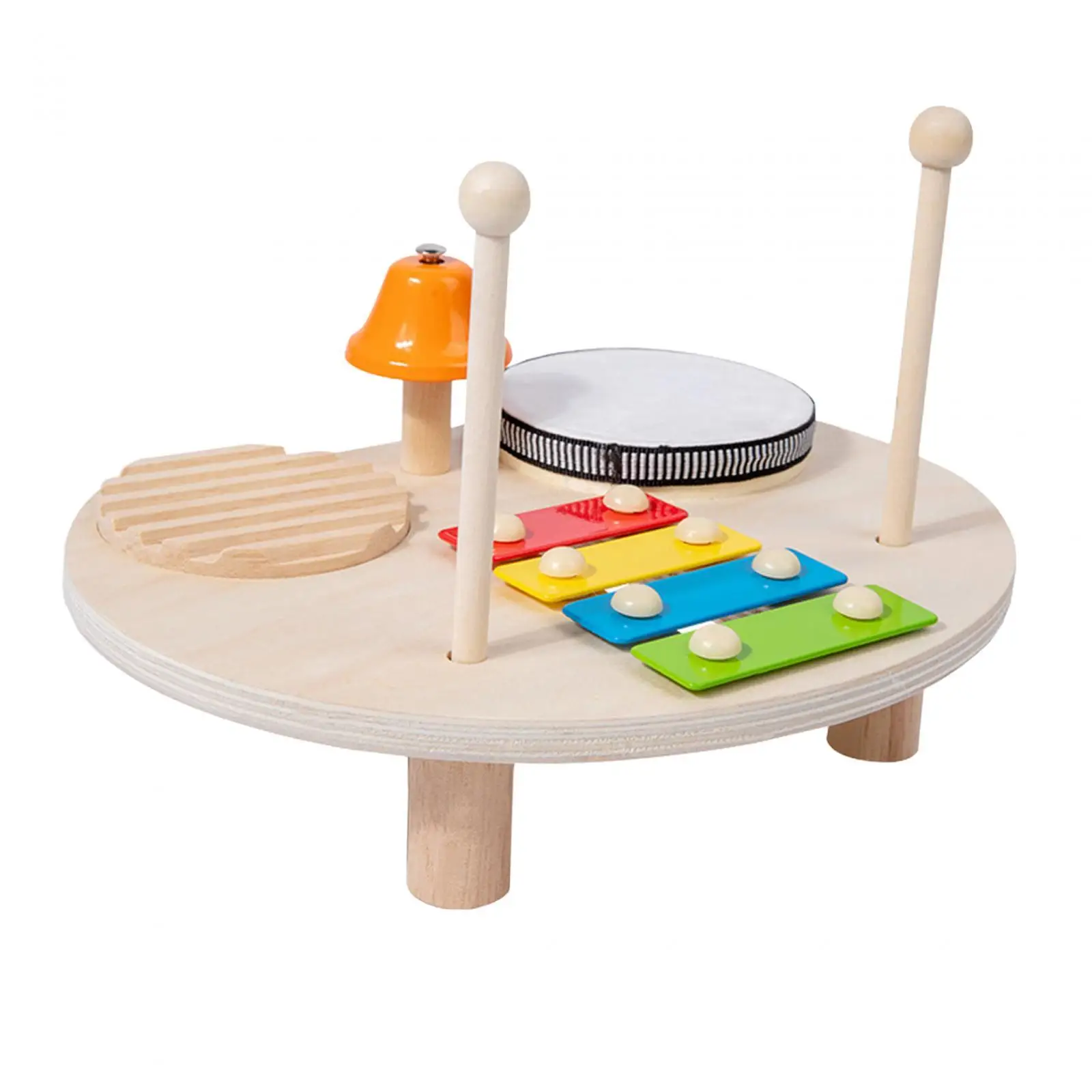 Kinder Trommel Set Holz Xylophon Montessori Spielzeug für Mädchen Kinder Alter 2 3 4 5 6