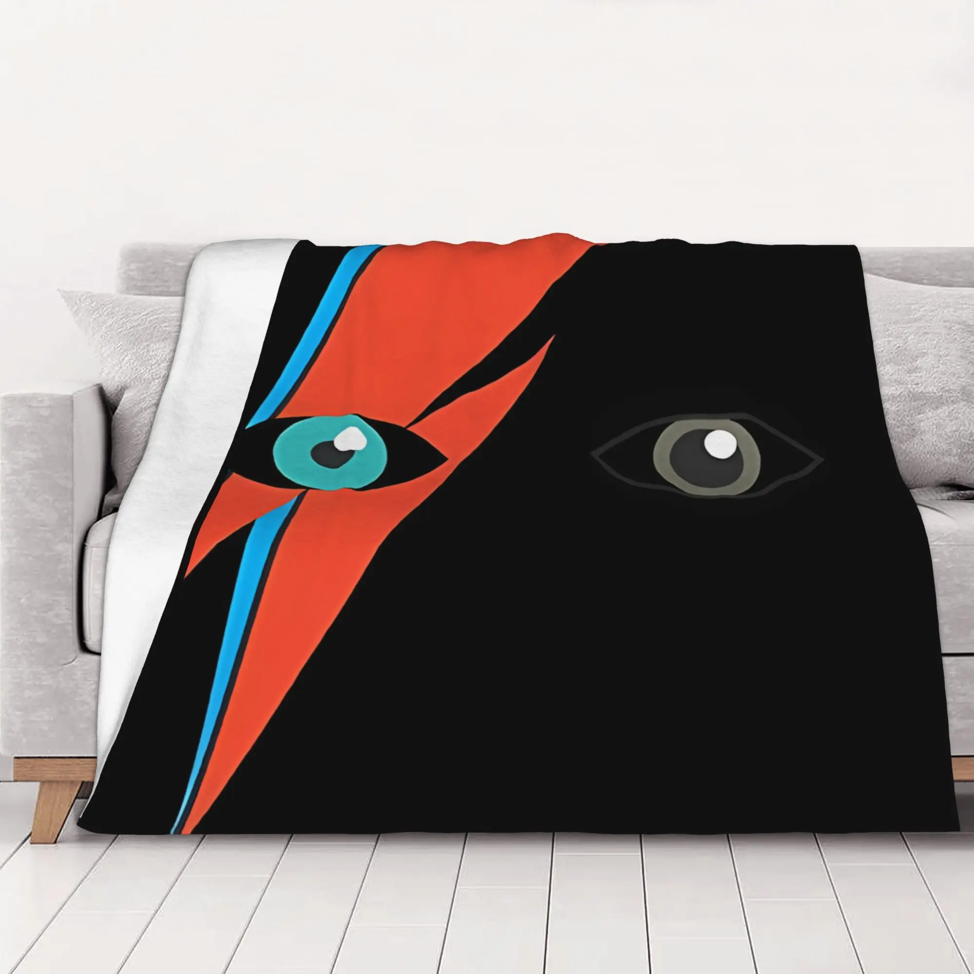 1PC home Cutecore Classic David Cool Bowie Blanket Super Cosy Plush Home Living Room Sofa halloween