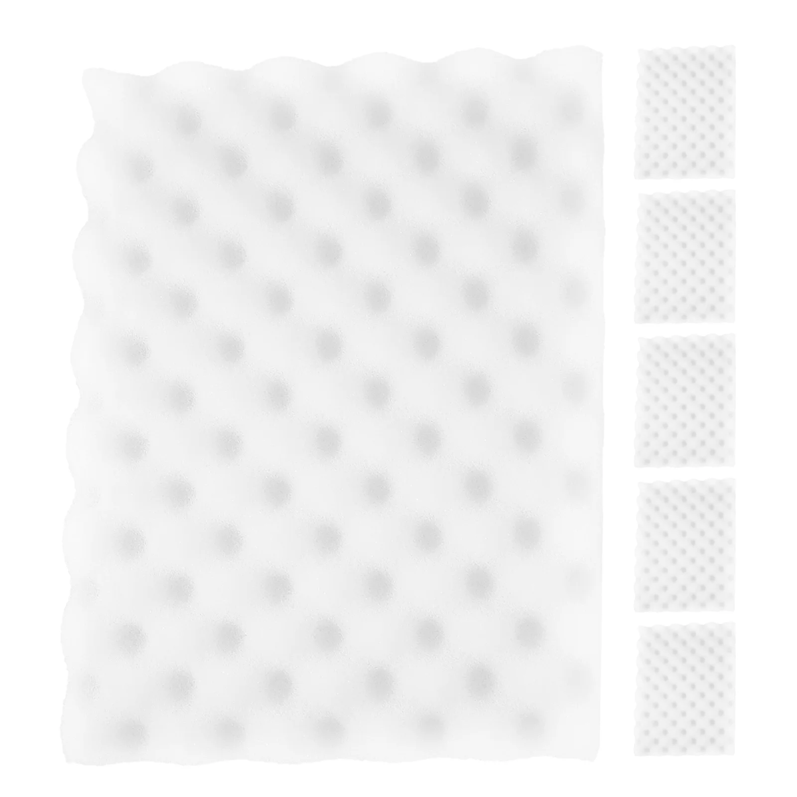 แผ่นฟองน้ำขึ้นรูปฟองดองท์รูปคลื่น 6 ชิ้น ใช้ซ้ำได้ อุปกรณ์ตกแต่งเค้ก แผ่นปั้นดอกไม้น้ำตาล แผ่นฟองน้ำขึ้นรูปฟองดองท์