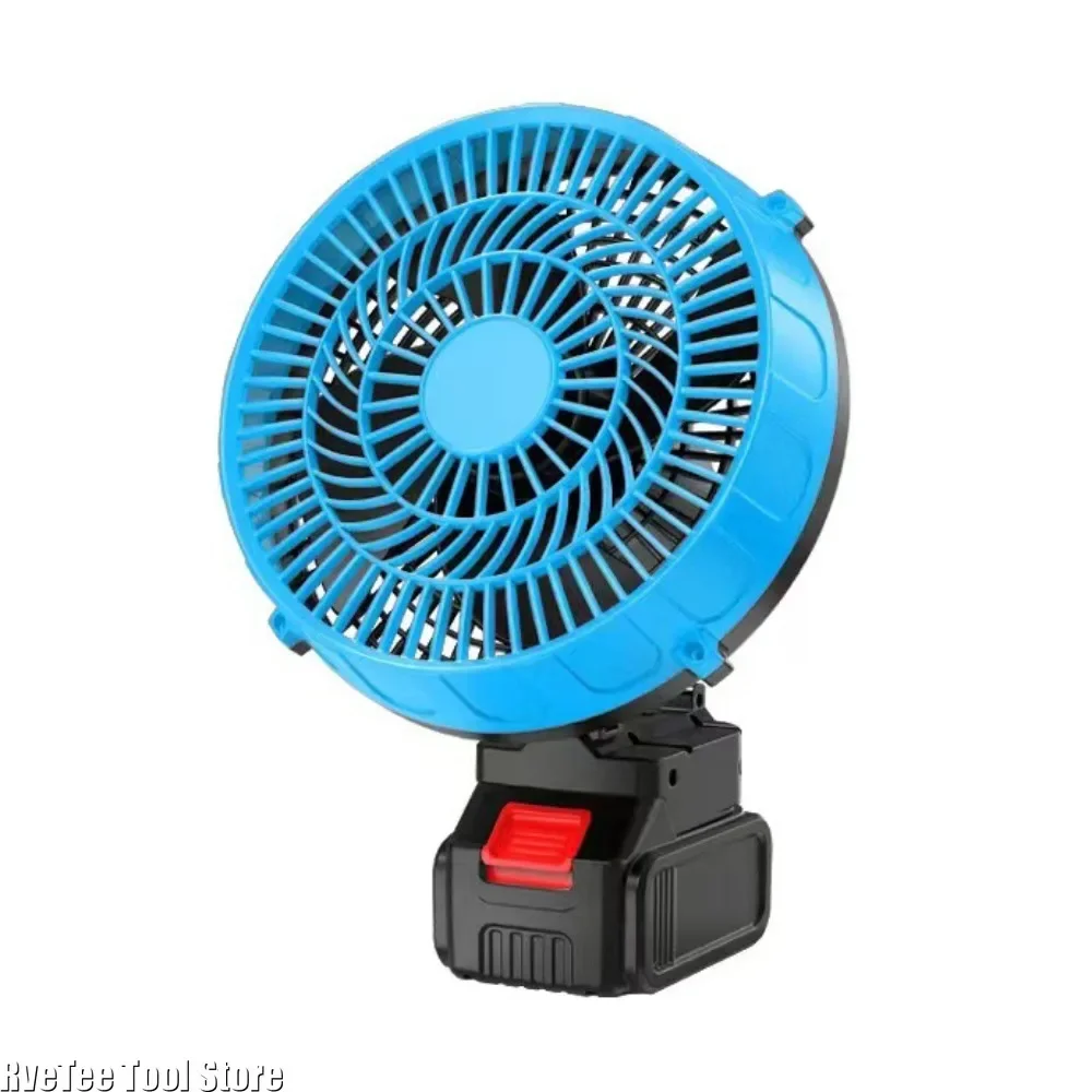 8inch Portable Camping Fan Adjustable Wind Speed Powered Desktop Floor Fan Outdoor for Makita Battery No Charger