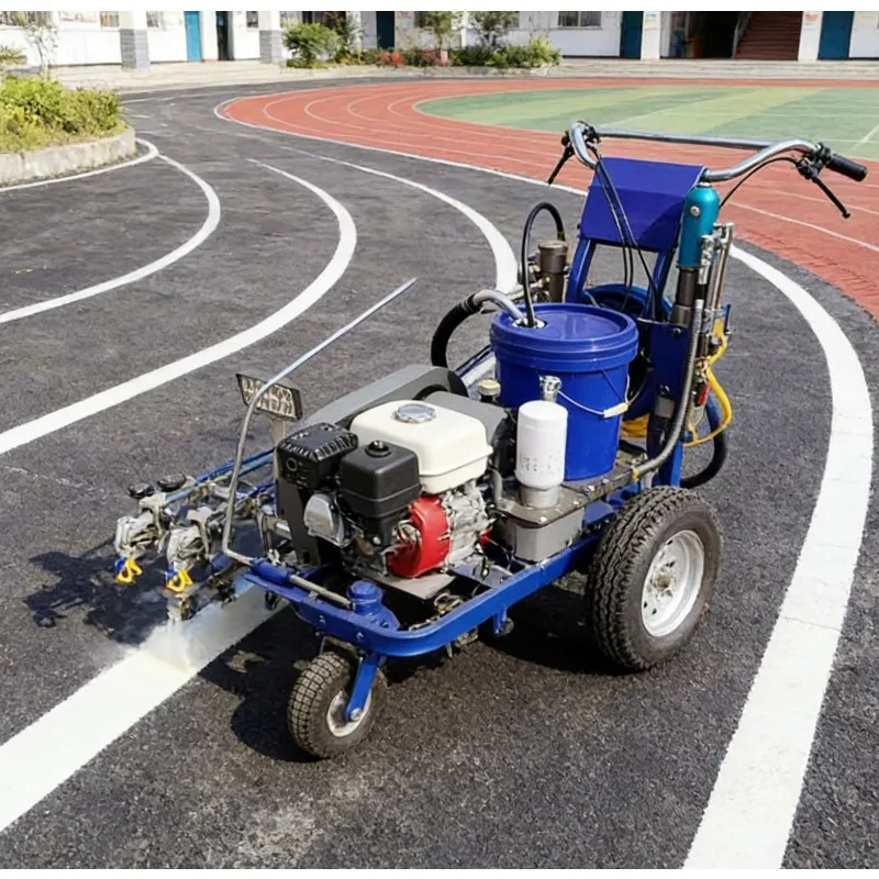 Customized Hand-push Cold Spray Line Marking Machine Suitable for School Gymnasiums Parking Lots Etc