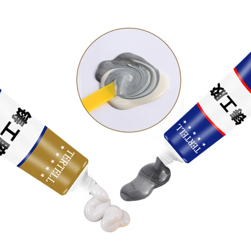 Metal Repair Paste 2 In1 Industrial AB Caster Glue Heat Resistant Sealant Cold Weld Strong Defect Repair Agent Glue