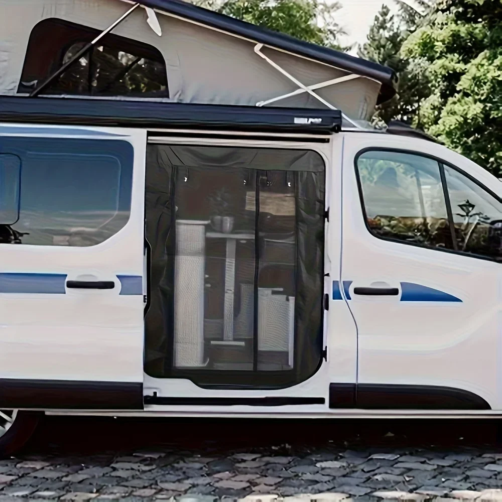 RV Awning And Door Curtain for Mosquito/Fly Protection, Suitable for Mercedes Short Sprint And for ford Transit MK8 High Roof
