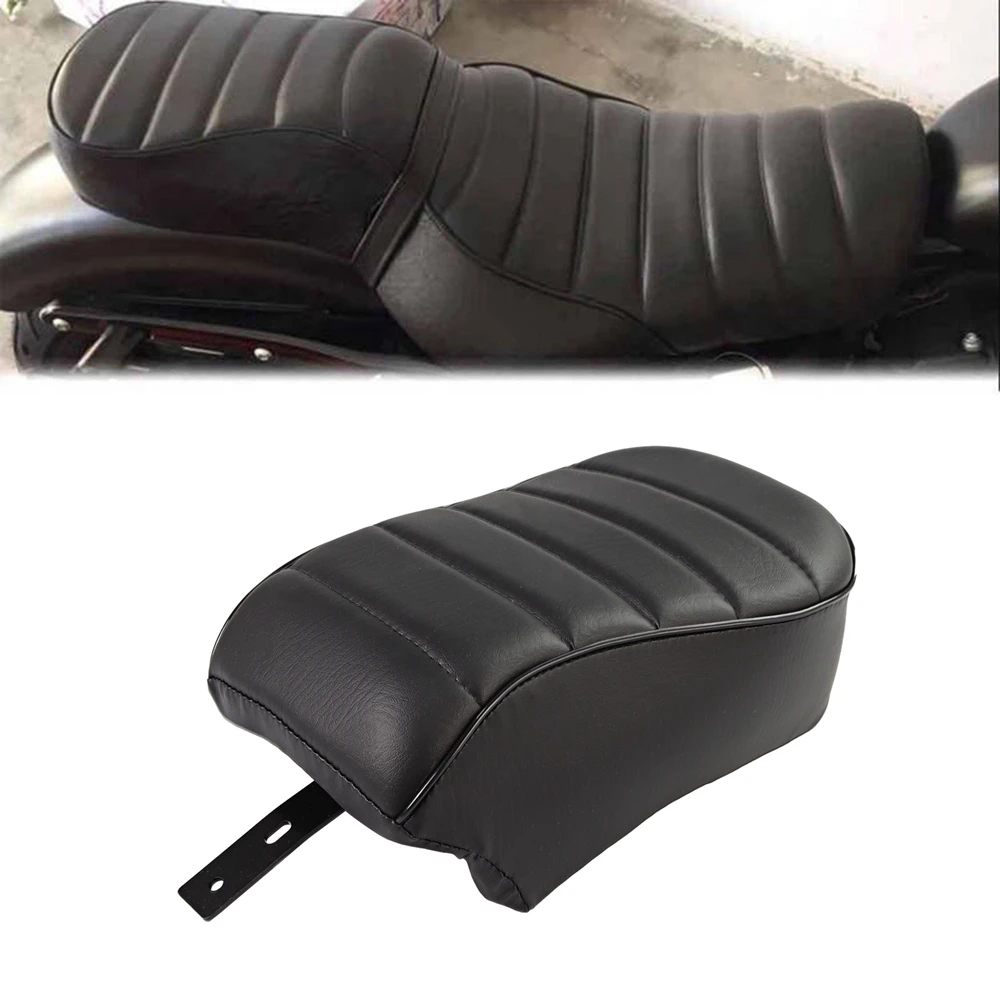 Cuscino per sedile passeggero posteriore in pelle nera per moto per Harley Sportster Iron 883 XL883N 2016-2022