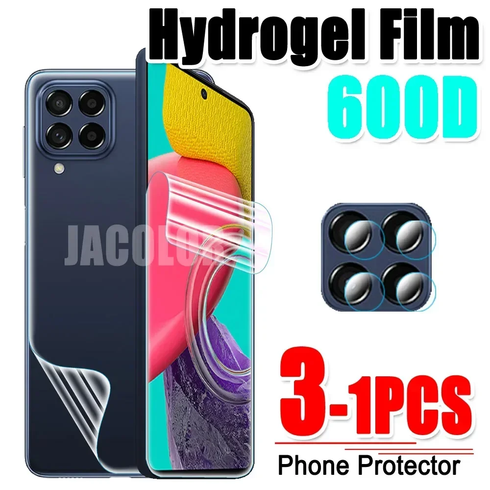 1-3PCS Hydrogel Film For Samsung Galaxy M42 M32 4G M53 M13 5G M22 M12 Camera Glass Sansung M 53 13 32 12 22 42 Screen Protector