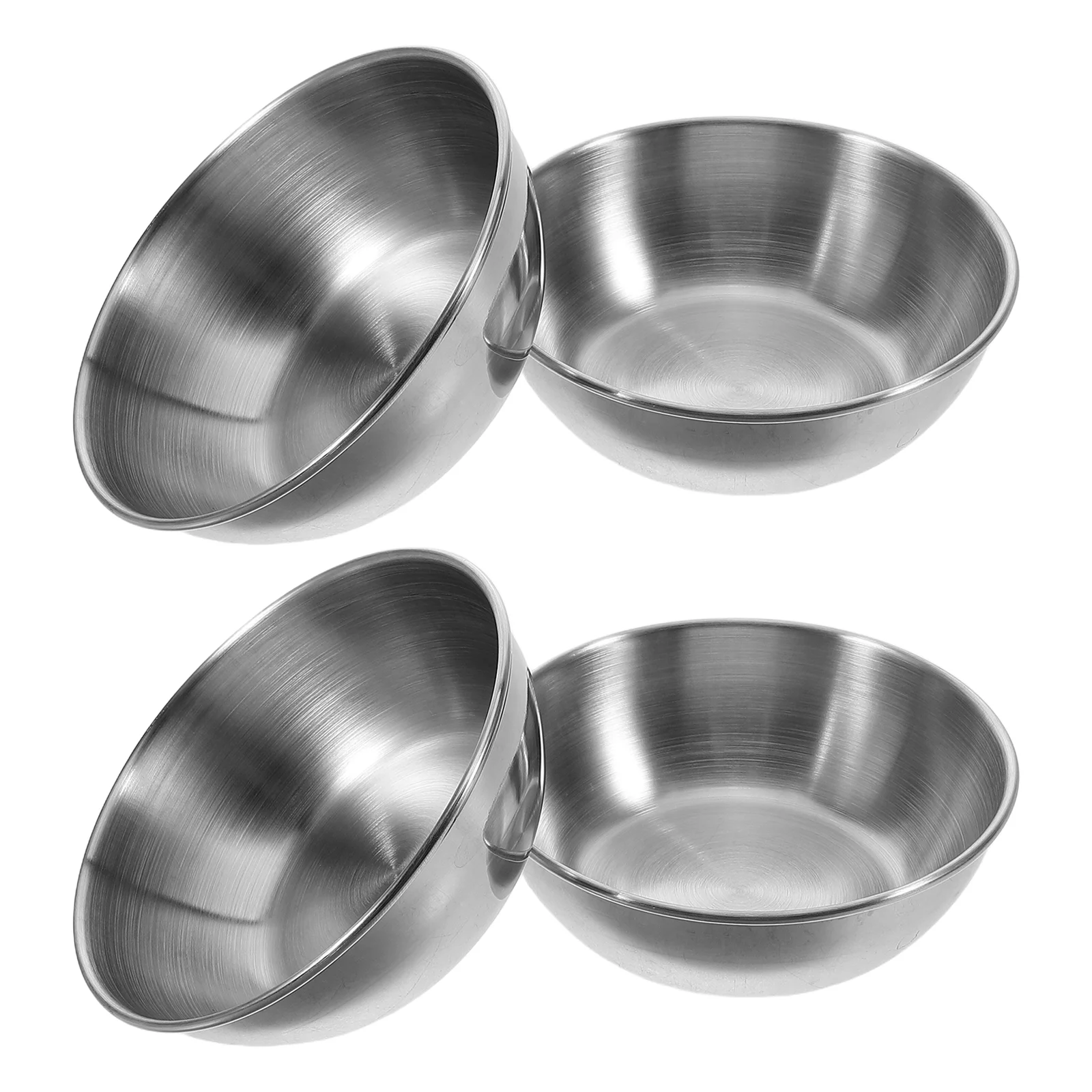 

6 Pcs Sauce Stainless Steel Plate Metal Ramekins Dip Cups Mixing Bowls Child Pot