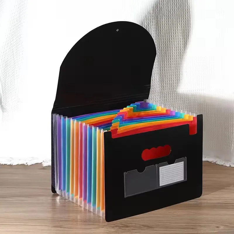 

13/25 Pockets Accordian File Folder Expanding File Organizer Filing Box Portable Colorful Paper/Bill/Receipt/Document Holder