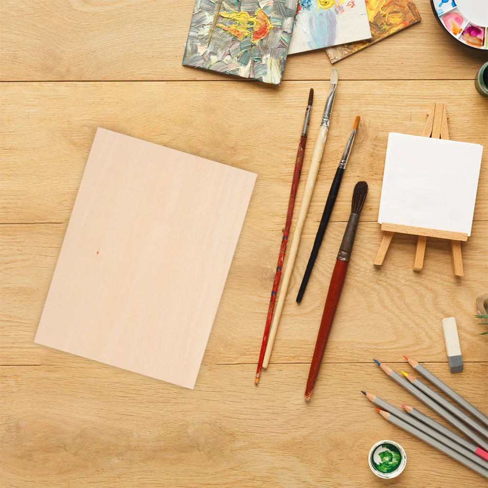 

Double-Sided Basswood Wood Board A4 Size Unfinished Smooth Surface for DIY Crafts Wood Burning Engraving Hobby Art Projects