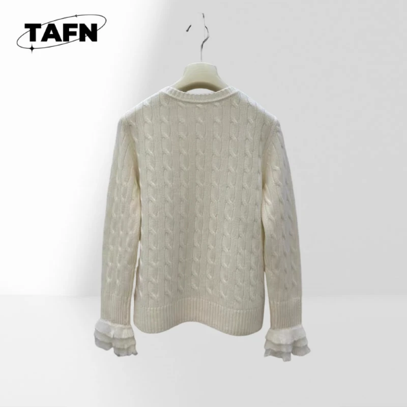 Trendy Neck Sweater for Women, Warm and Elegant for Winter Soft Comfortable Fuzzy Knit Sweater for Women A25375