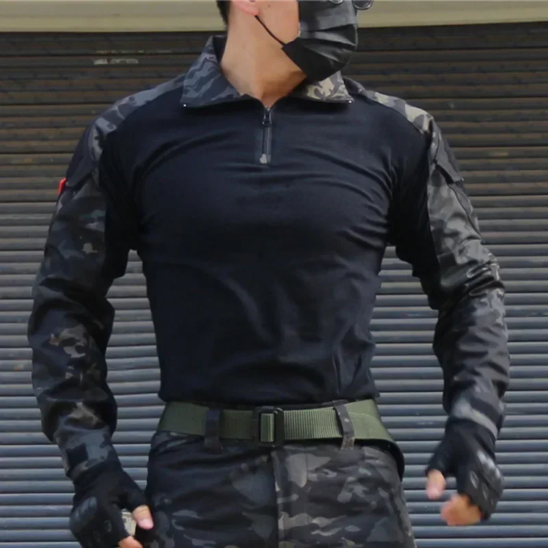 Uniforme de combate para hombre, trajes tácticos, chaquetas de lana de camuflaje Multicam, ropa de trabajo de entrenamiento Airsoft, camisa de caza y senderismo, pantalones Cargo, 3 uds.