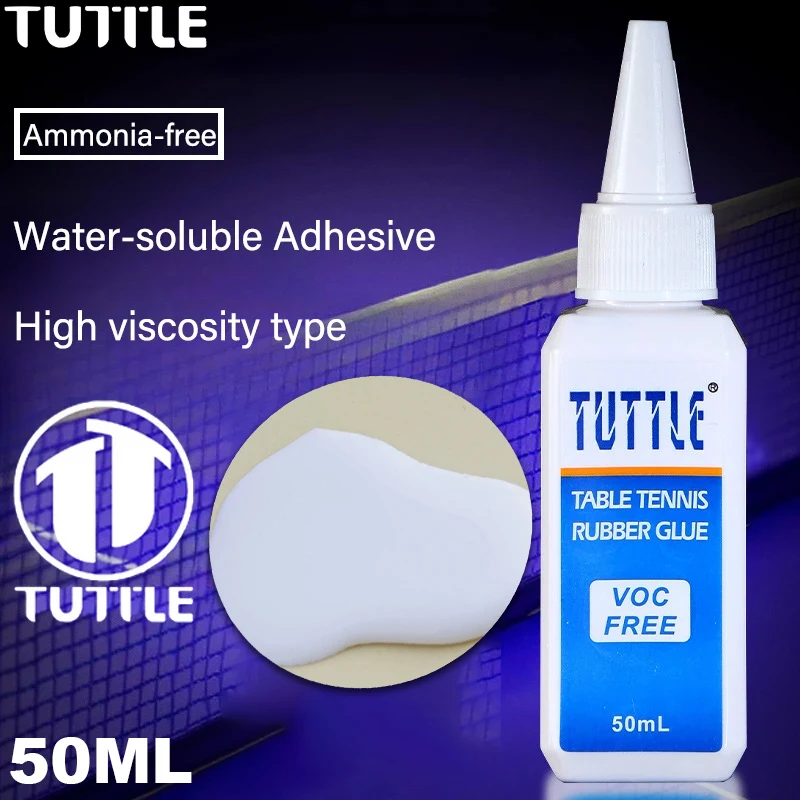 

50ML TUTTLE Table Tennis Racket Glue Water-based Fast Filming Easy To Use Adhesive for Racket Rubber Care Accessories