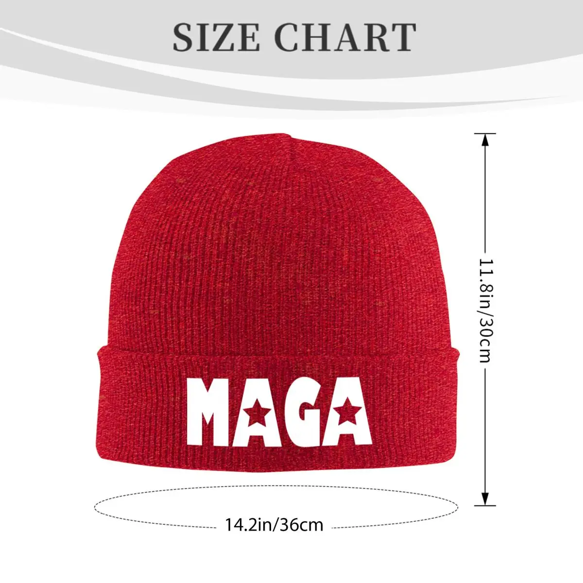 MAGA LOGO Bonnet Hats Skullies Beanies Men Women Y2K Cool Head Wrap Beanie Hats Autumn Gym Printed Cap