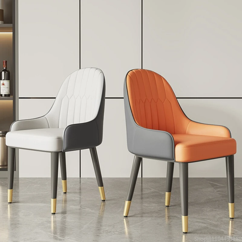 

Modern Minimalist Luxury Dining Chairs Nordic Upholstered Backrest Chair Elegant Italian Style Home Hotel Furniture Accent Chair