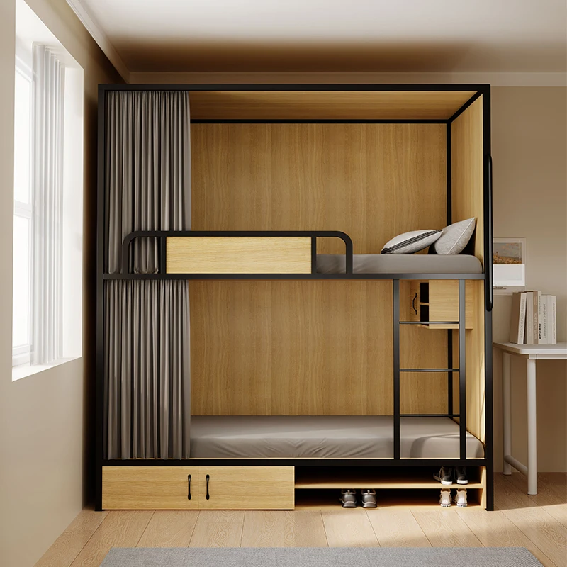 Upper and lower bunk beds Adults do not interfere with each other Upper and lower beds Youth hostel Upper and lower bunk school