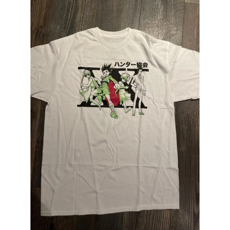 2026 New Anime Hunter X Hunter Printed Short Sleeve T-shirt Men's and Women's T-shirt Men's Top Sports T-shirt Harajuku Tee