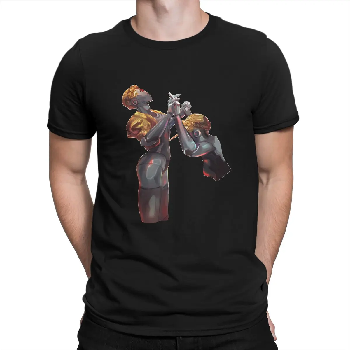 Atomic Heart Soviet Union Game Robot Twins T Shirt Fashion Men's Tshirt O-Neck