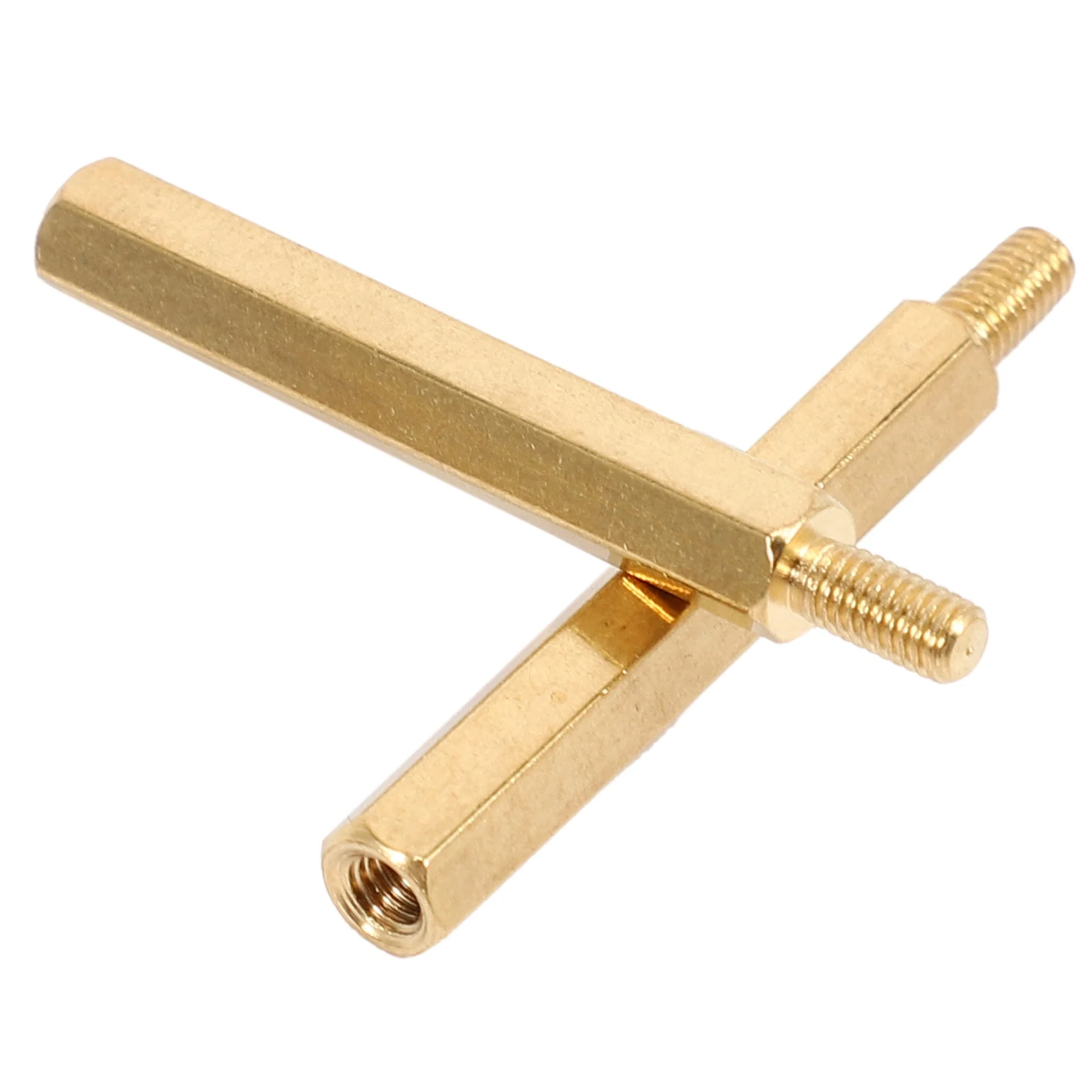 [NEWA64Z!】 30Pcs M3 3Mm Male Female Brass PCB Spacer Hex Stand-Off Pillar 30Mm